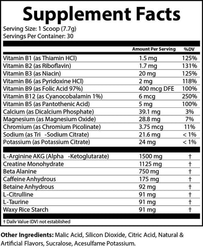 Pre-Workout (Honeydew Watermelon)